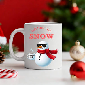 Frostbite Fuel Coffee Christmas Ceramic Mug – funny winter meme mug for coffee lovers by Memez.Store