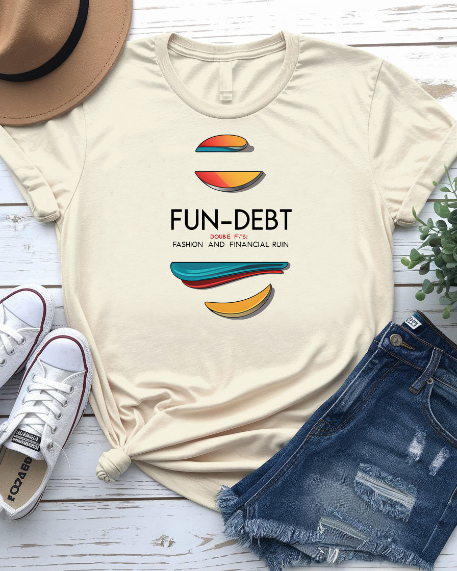 Fun-Debt Parody Tee – Fashion & Financial Ruin | Memez Store