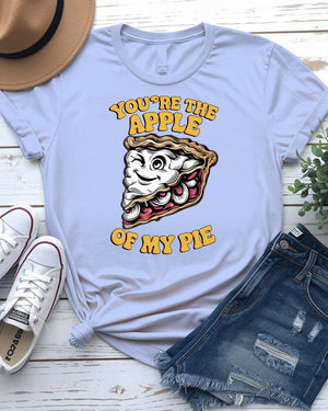 Funny Apple of My Pie pizza pun tee