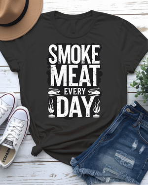 Funny BBQ Shirt – Smoke Meat Everyday Meme Tee by Memez Store