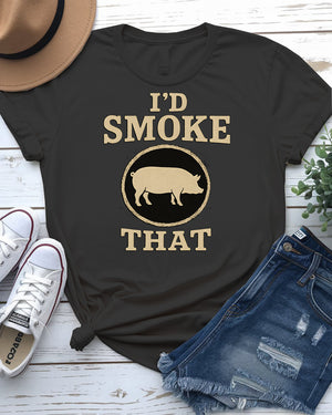 Funny BBQ & Weed Meme Tee – I Had Smoke Unisex Shirt by Memez Store