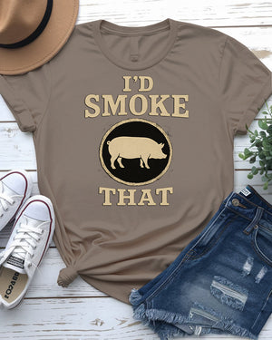 Funny BBQ & Weed Meme Tee – I Had Smoke Unisex Shirt by Memez Store