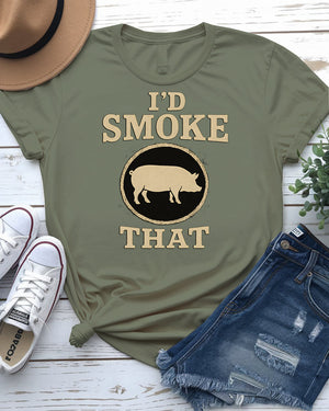 Funny BBQ & Weed Meme Tee – I Had Smoke Unisex Shirt by Memez Store