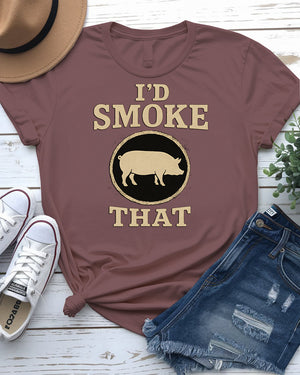 Funny BBQ & Weed Meme Tee – I Had Smoke Unisex Shirt by Memez Store