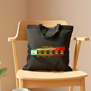 Funny Cat Life Cycle Tote Bag - Sleep Eat Cuddle Design