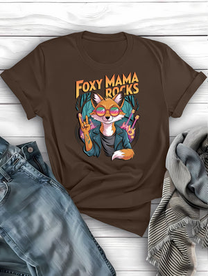 Funny Foxy Mama graphic tee – affordable gift for trendy moms