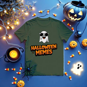 Unisex Halloween tee with viral meme design"