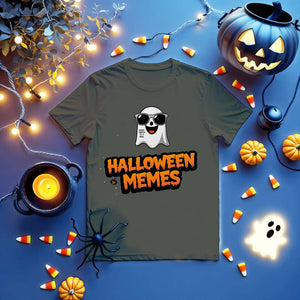 Unisex Halloween tee with viral meme design"
