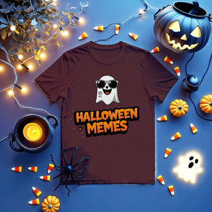 Unisex Halloween tee with viral meme design"
