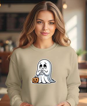 Meme-inspired Halloween sweatshirt unisex fit