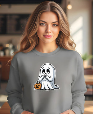 Meme-inspired Halloween sweatshirt unisex fit