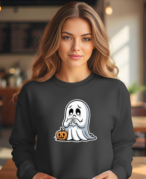 Meme-inspired Halloween sweatshirt unisex fit
