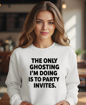 Unisex Halloween pullover with funny meme print