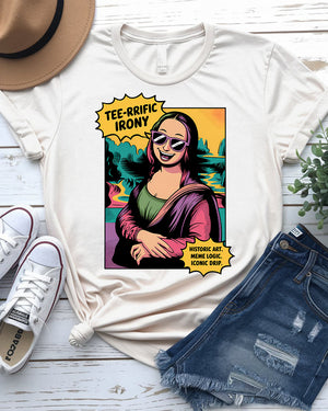 Funny Mona Lisa meme t-shirt