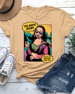 Funny Mona Lisa meme t-shirt