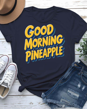 Funny Pineapple Pun Tee with cartoon pineapple and witty quote – unisex made-to-order fruit meme shirt by Memez Store
