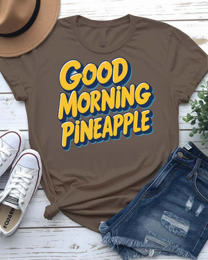 Funny Pineapple Pun Tee with cartoon pineapple and witty quote – unisex made-to-order fruit meme shirt by Memez Store