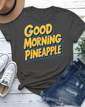 Funny Pineapple Pun Tee with cartoon pineapple and witty quote – unisex made-to-order fruit meme shirt by Memez Store