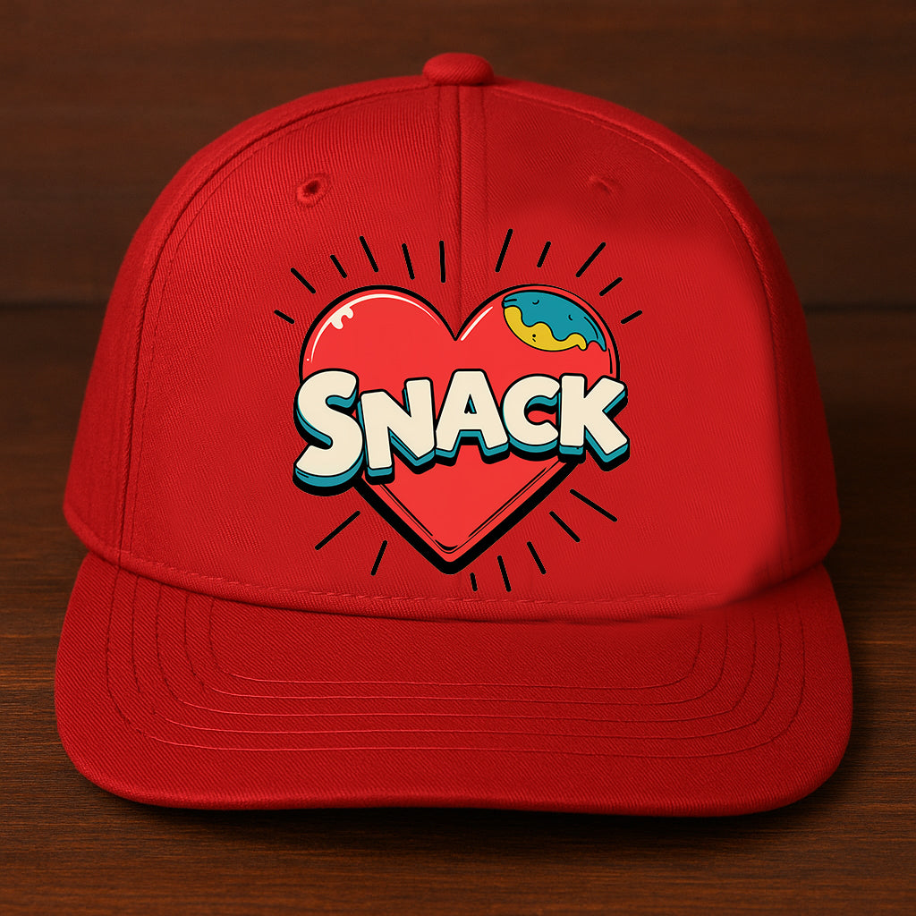 Funny Snacks Cap Baseball Hat for Snack Lovers by Memez Store