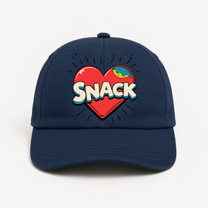 Funny Snacks Cap Baseball Hat for Snack Lovers by Memez Store