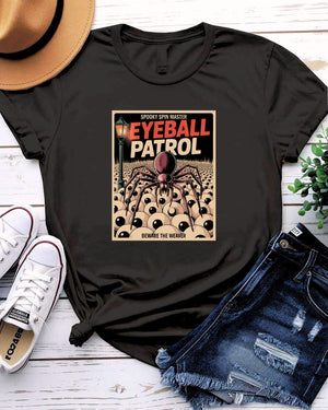 Funny Spooky Memez Tee – Halloween themed graphic shirt with funny meme design, unisex made-to-order tee by Memez Store