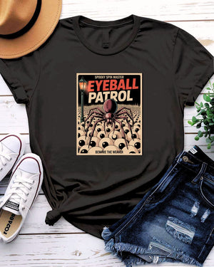 Funny Spooky Memez Tee – Halloween themed graphic shirt with funny meme design, unisex made-to-order tee by Memez Store