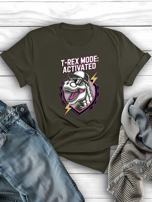 Funny T-Rex Mode Activated dinosaur t-shirt - perfect gift for men and women