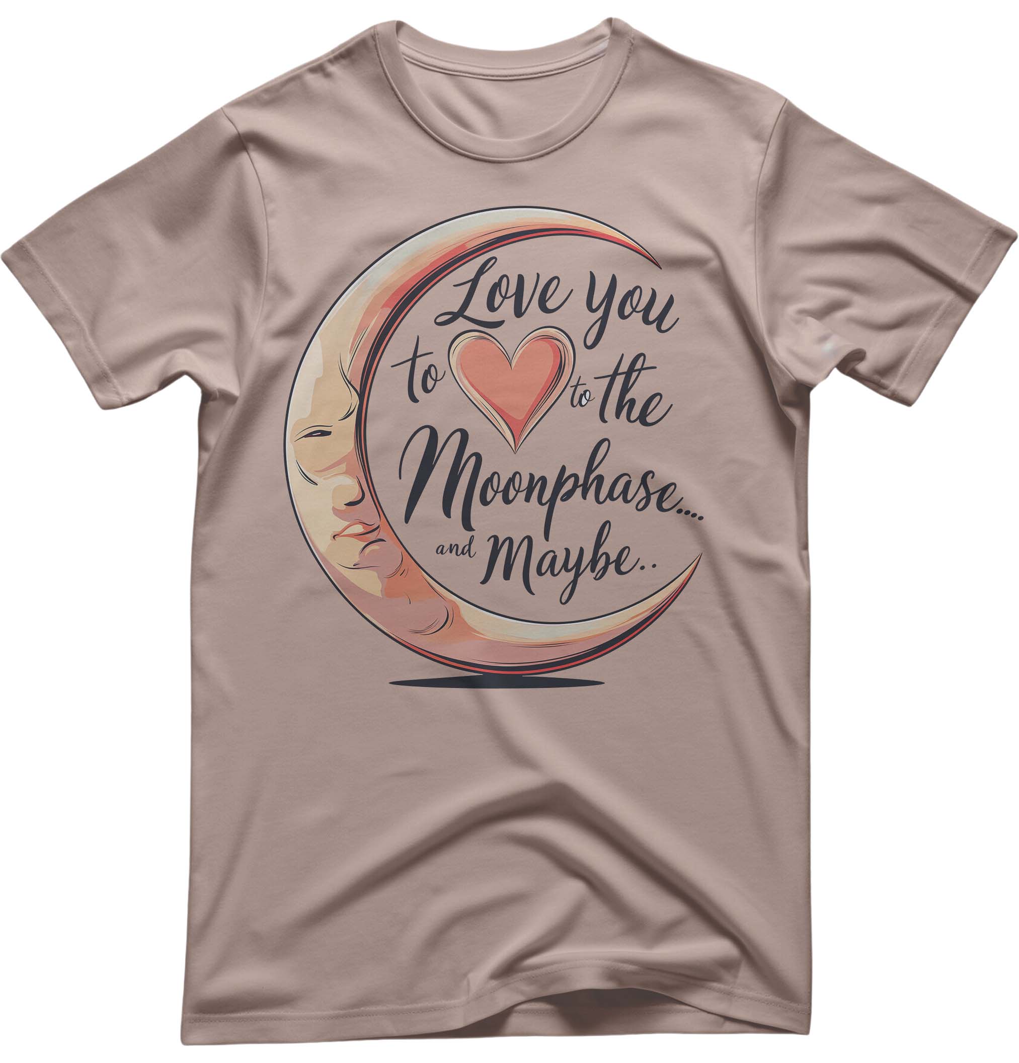 Funny Unisex Tee "Love You From Moon to Back" T-Shirt by Memez Store