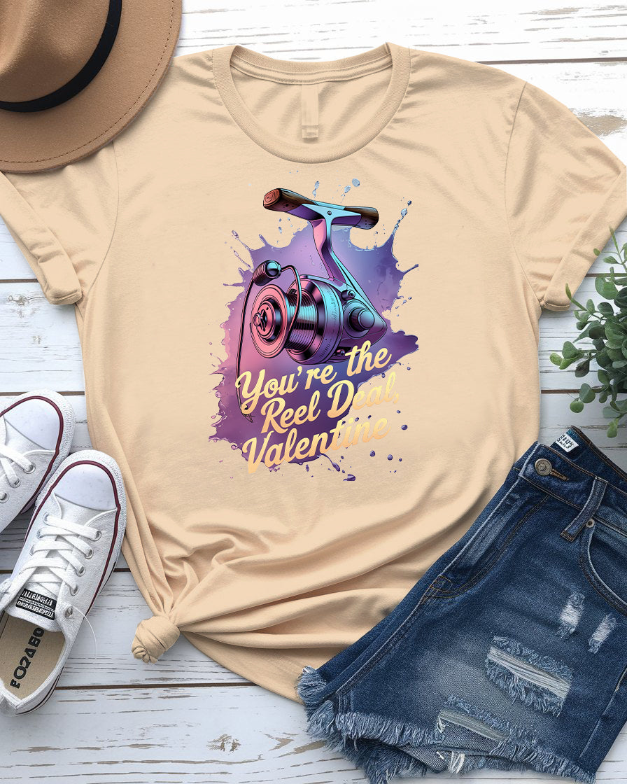 You're Reel Deal – Funny Fishing & Valentine’s Tee | Memez Store