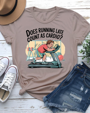 Funny cardio meme tee