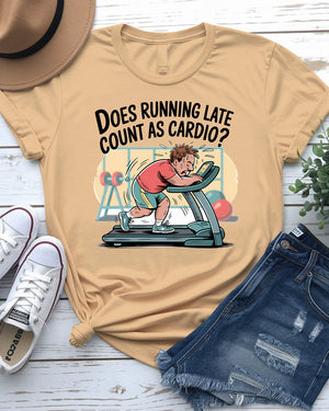 Funny cardio meme tee