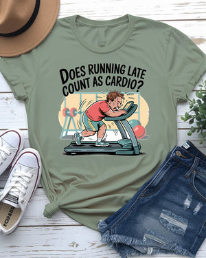 Funny cardio meme tee
