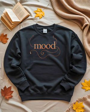 Minimalist embroidered typography sweatshirt for everyday wear