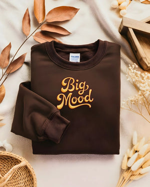 “Bold Big Mood embroidered sweatshirt by Memez Store