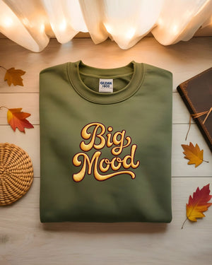 “Bold Big Mood embroidered sweatshirt by Memez Store