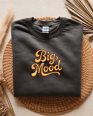 “Bold Big Mood embroidered sweatshirt by Memez Store