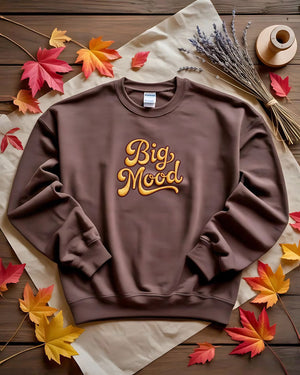 “Bold Big Mood embroidered sweatshirt by Memez Store