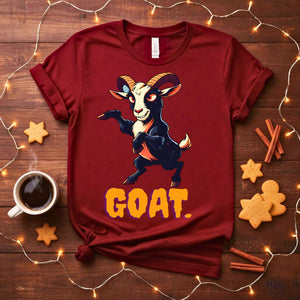 G.O.A.T. Animal Meme Funny T-Shirt with proud goat graphic