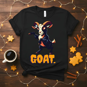 G.O.A.T. Animal Meme Funny T-Shirt with proud goat graphic