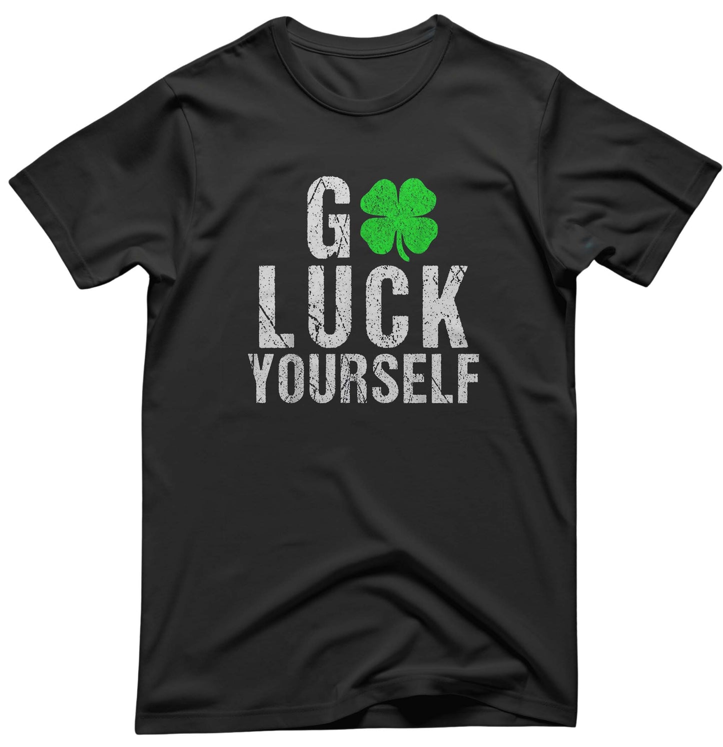 Go Luck YourSelf St. Patrick Tee - Irish Puns | Memez Store