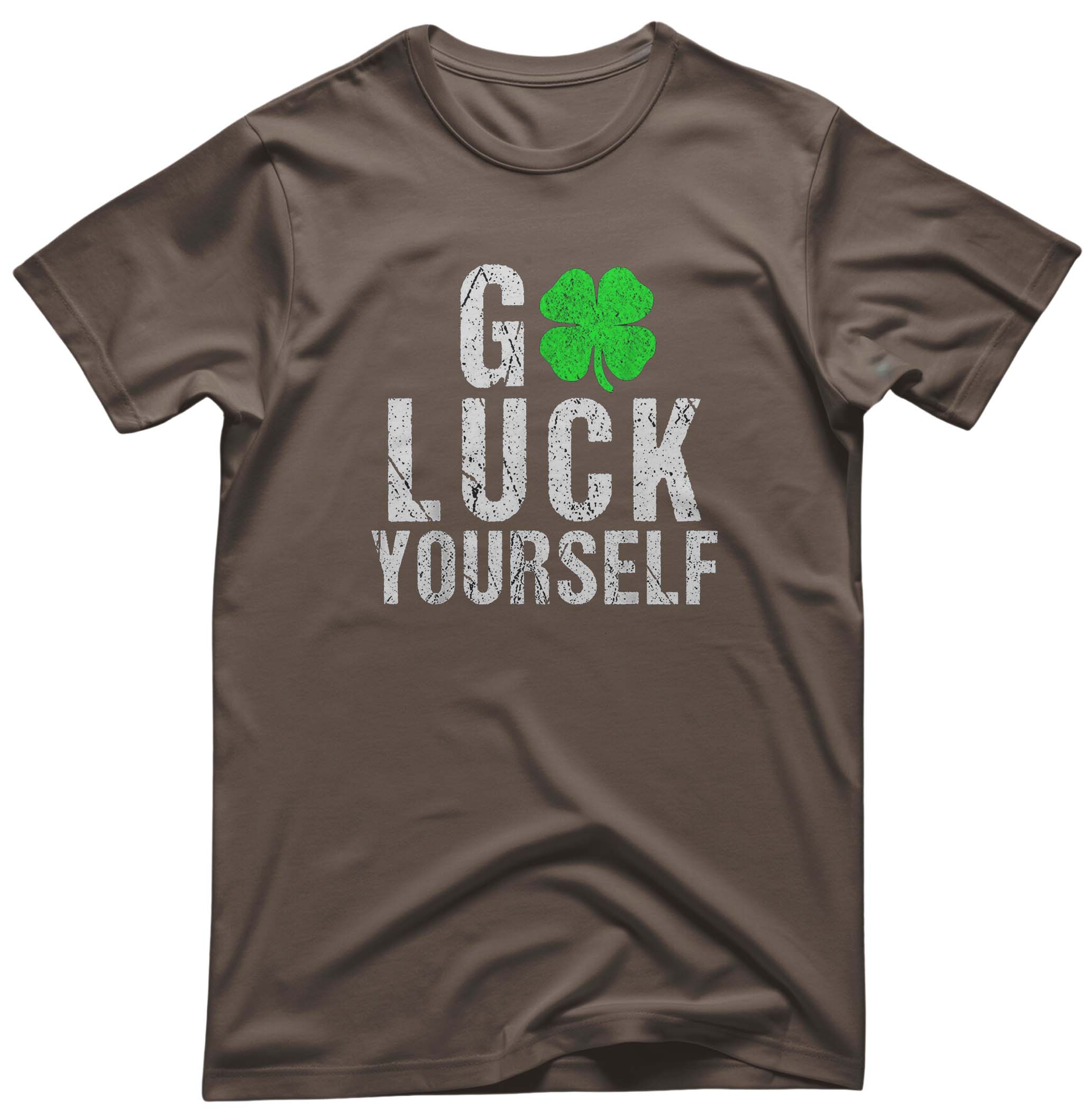 Go Luck YourSelf St. Patrick Tee - Irish Puns | Memez Store