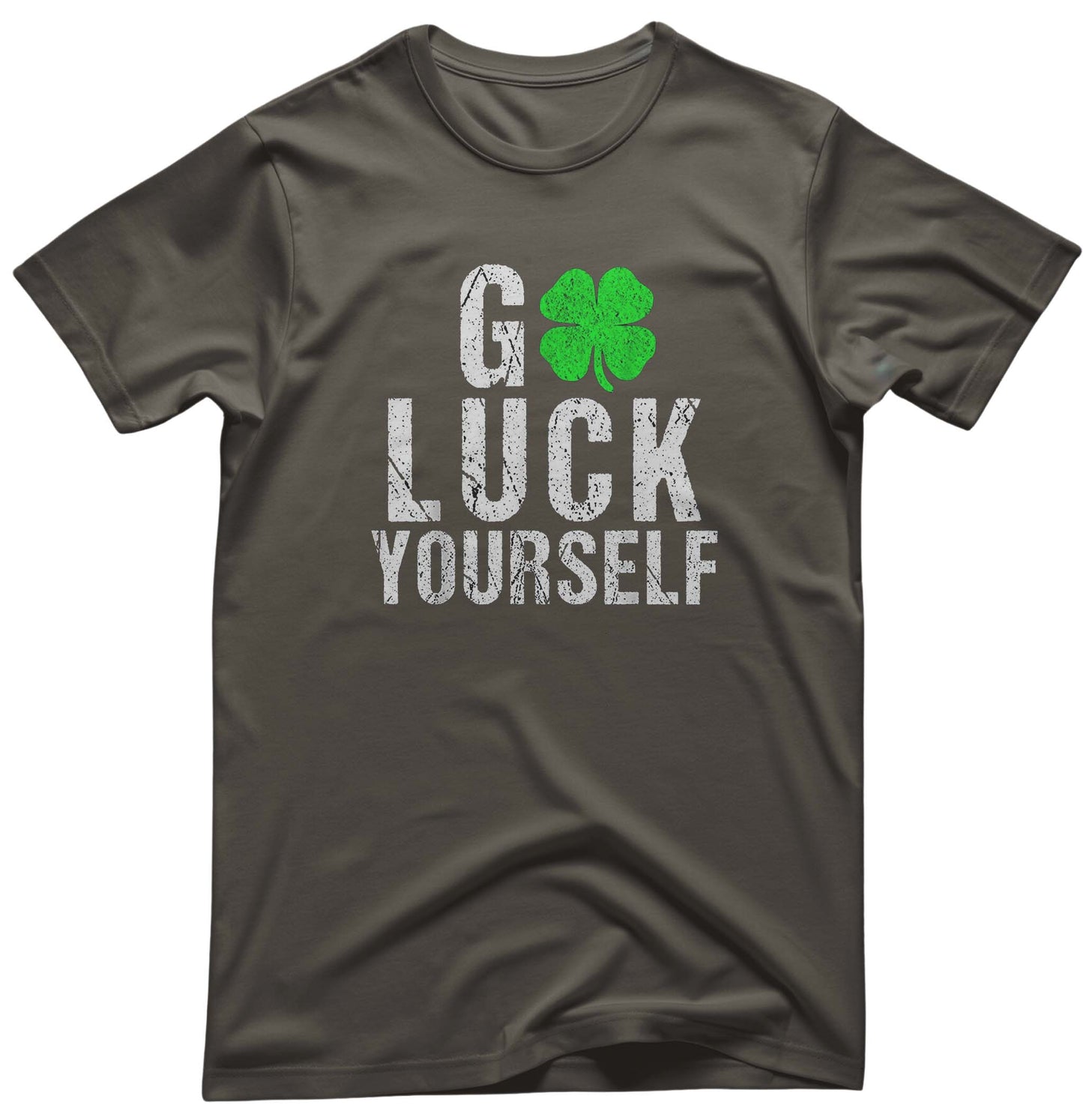 Go Luck YourSelf St. Patrick Tee - Irish Puns | Memez Store