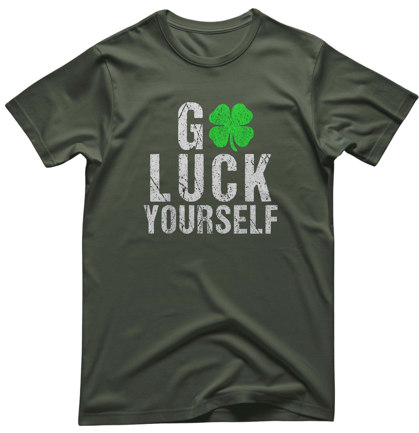Go Luck YourSelf St. Patrick Tee - Irish Puns | Memez Store
