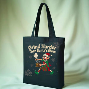Grind Harder Motivational Tote Bag