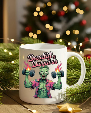 Funny Halloween gym mug for coffee lovers