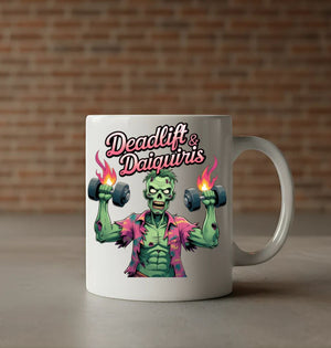 Funny Halloween gym mug for coffee lovers
