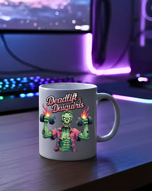 Funny Halloween gym mug for coffee lovers