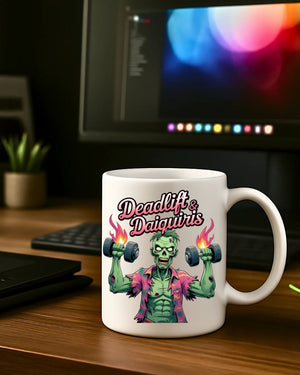 Funny Halloween gym mug for coffee lovers