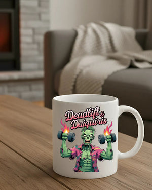 Funny Halloween gym mug for coffee lovers