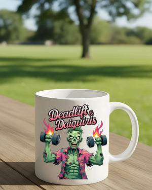 Funny Halloween gym mug for coffee lovers